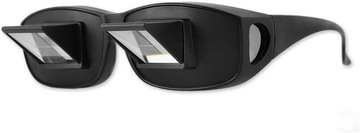 Leniwy czytnik okulary pryzmat okulary leżące łóżk