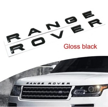 Emblemat Napis Znaczek RANGE ROVER Czarny Połysk