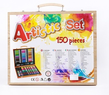 ХУДОЖЕСТВЕННЫЙ НАБОР ДЛЯ РИСОВАНИЯ В ЧЕМОДАНЕ, МАЛКИ