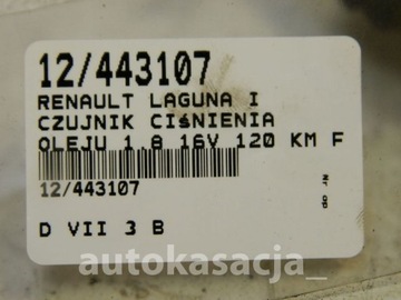 LAGUNA I SENZOR TLAKU 1,8 16V 7700413763