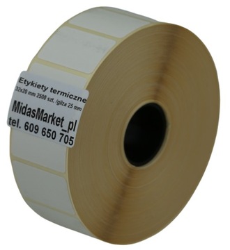 ETYKIETY TERMICZNE SAMOPRZYLEPNE 32x20 /2500