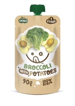 Danie brokuł-ziemniak po 6 miesiącu życia BIO 90g OVKO