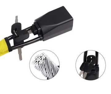 Замок АВТОМОБИЛЬНОГО РУЛЯ Универсальный Противоугонный ПРОЧНАЯ СТАЛЬ