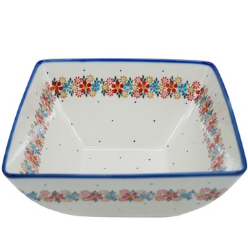 Ceramiczna miska kwadratowa Ceramika Bolesławiec