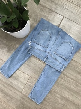 Topshop jamie spodnie jeans rurki DZIURY 38 30