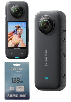 INSTA360 X3 KAMERA 360 STOPNI 5,7K + ETUI + 128GB