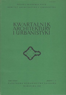 Kwartalnik Architektury i Urbanistyki 1989 / 1-2