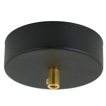 Podsufitka metalowa 1 otwór 100 mm czarna do lampy