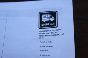 СТОРОНЫ СТРОИТЕЛЬСТВА JUMPY EXPERT PROACE 2016- L1