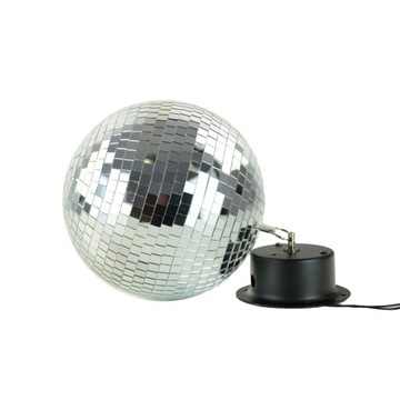 Декоративный зеркальный шар для дискотеки 20см с приводом Firefog