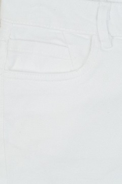 Primark Damskie Jeansowe Białe Szorty Krótkie Spodenki Jeans Bawełna S 36