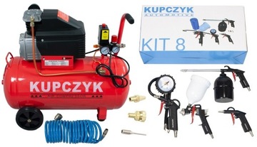 Kompresor Sprężarka 24 Litry Kupczyk FL-24 zestaw