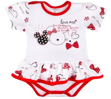 Body dziewczęce sukienka bodo-sukienka r. 74 LOVE ME
