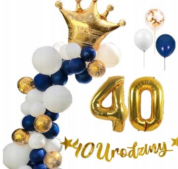 Balony cyferki 70 cm złote złoty na Sylwester Studniówka Urodziny Rocznice