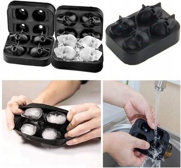 ФОРМА ДЛЯ КУБИКА ЛЬДА СИЛИКОНОВАЯ ФОРМА ДЛЯ ЛЬДА ЧЕРЕП 3D XL