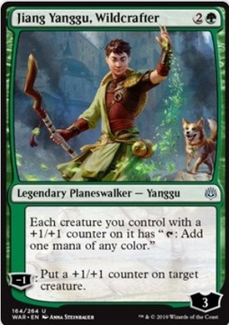 MTG 4x Jiang Yanggu, Wildcrafter WAR planeswalker
