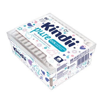 Patyczki higieniczne Kindii Pure 60 szt.