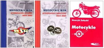 MOTOCYKLE WSK seryjne prototypy sportowe +poradnik ekploat. i napraw 24h