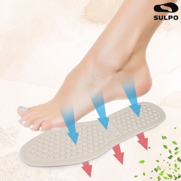 Противопотовые стельки для повседневной обуви, нежный массаж.