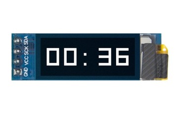 481 Wyświetlacz OLED 0,91 I2C 3-5V SSD1306 Biały Arduino