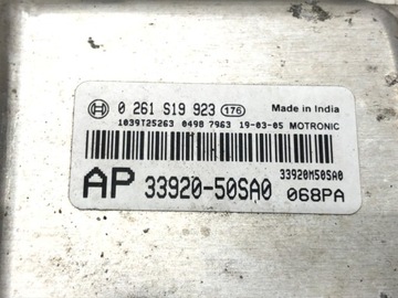 JEDNOTKA MOTORU SUZUKI BALENO 1.2B 33920-50SA0