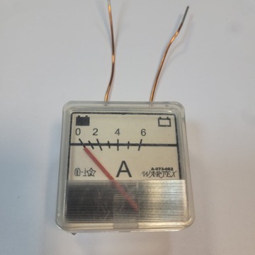 Amperomierz tablicowy do prostownika 6A A-73-062