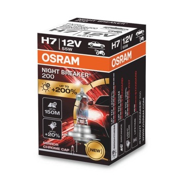 Super mocna żarówka H7 OSRAM Night Breaker +200% / Alkotest w zestawie !