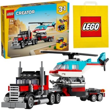 LEGO CREATOR 31146 - LAWETA TIR Z HELIKOPTEREM 3w1 + TORBA LEGO