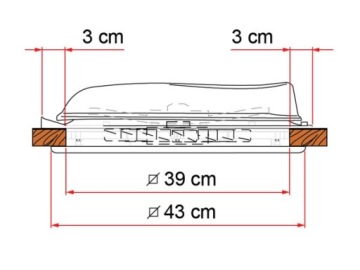Мансардное окно для 40-вентильного прицепа Crystal Fiamma