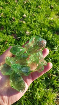 СТЕКЛОБЛОКИ ЗЕЛЕНЫЙ КАМЕНЬ СТЕКЛЯННЫЕ ГАБИОНЫ 5кг 10-20 см