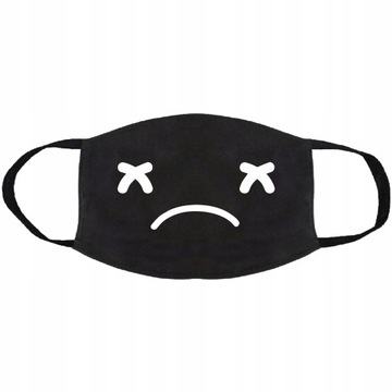 МАСКА ХЛОПКОВАЯ МАСКА SAD FACE PRINT HIT
