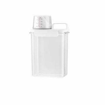 POJEMNIK NA PROSZEK DO PRANIA Z MIARKĄ PŁYN DO PŁUKANIA PUDEŁKO 1800ml