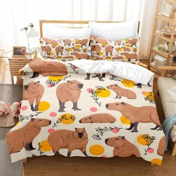 КОМПЛЕКТ ПОСТЕЛЬНОГО ПРИНАДЛЕЖНОСТИ Комплект постельного белья Kawaii капибара