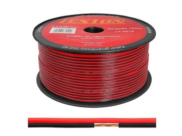 Kabel głośnikowy pleciony Lexton 2x 0,50mm CCA