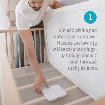 Niania elektroniczna z kamerą video i czujnikiem ruchu AC25 Angelcare