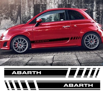 NAKLEJKA TUNINGOWA PASY NA AUTO FIAT 500 ABARTH