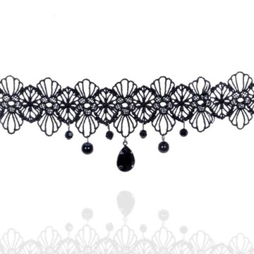 CHOKER NASZYJNIK CHN20 CZARNY