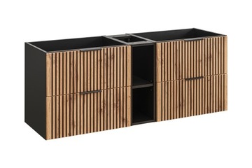 SZAFKA ŁAZIENKOWA POD UMYWALKĘ 140 CM DĄB WOTAN