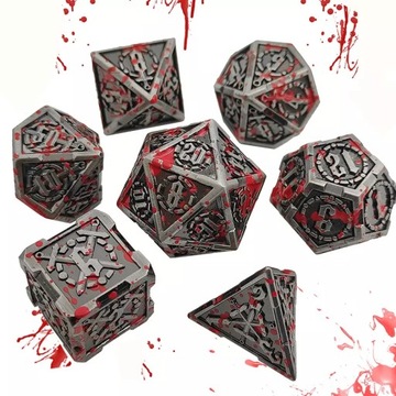 НАБОР «ЖЕРТВОВАНИЕ ПАЛАДИНА» ИЗ 7 МЕТАЛЛИЧЕСКИХ КУБИКОВ ДЛЯ РПГ