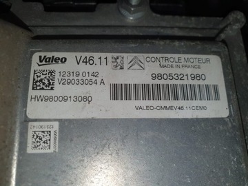 CITROEN C3 PEUGEOT 208 JEDNOTKA MOTORU 9805321980