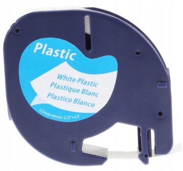 Taśma Specmark do DYMO LetraTag 12mmx4m biała 59422 Plastik S0721660