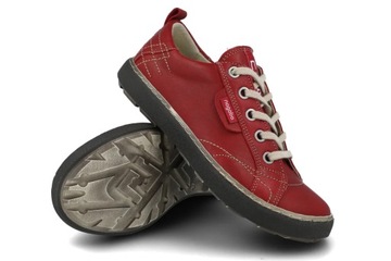Nagaba czerwony półbuty 243 skórzane buty damskie i młodzieżowe R38