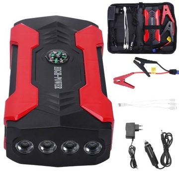Zasilacz awaryjny Rozrusznik samochodowy Powerbank LCD 28000mAh 12V 800A