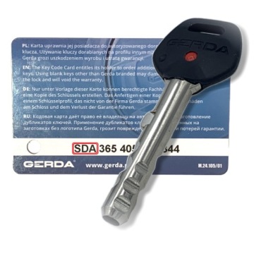 КЛЮЧ GERDA ZX TITAN RIM НА ОСНОВЕ КАРТЫ-КЛЮЧА
