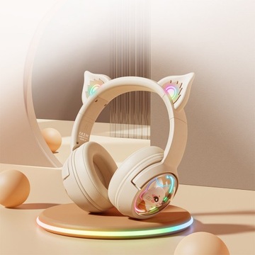 ONIKUMA B5 CAT EARS БЕСПРОВОДНЫЕ ИГРОВЫЕ НАУШНИКИ ON EAR BT 5.2 RGB