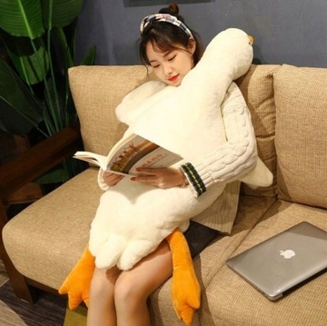 ПОДУШКА-МАСКОТ, ОБНИМКИ, ПЛЮШЕВАЯ ИГРУШКА, Гусь, УТКА, БОЛЬШАЯ 190 СМ