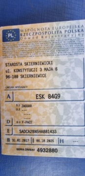 Jaguar F-Pace 2017 Jaguar F-Pace 2017r, 2.0 DIESEL. 4x4. Lekko uszkodzony przod. 2.0 Diesel, zdjęcie 21