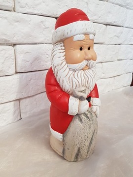 Figurka Mikołaja Mikołaj z workiem Święta Brokat