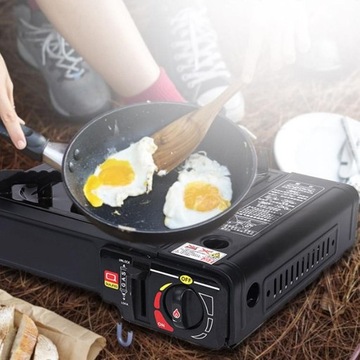 ТУРИСТИЧЕСКАЯ ГАЗОВАЯ ПЛИТА С КАРТРИДЖЕМ, ПОРТАТИВНАЯ, ПОЛЕВАЯ + 8 ГАЗОВЫХ КАРТРИДЖЕЙ