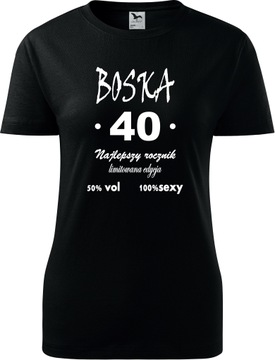 KOSZULKA PREZENT NA 40 URODZINY T-SHIRT OKAZJA 24H
